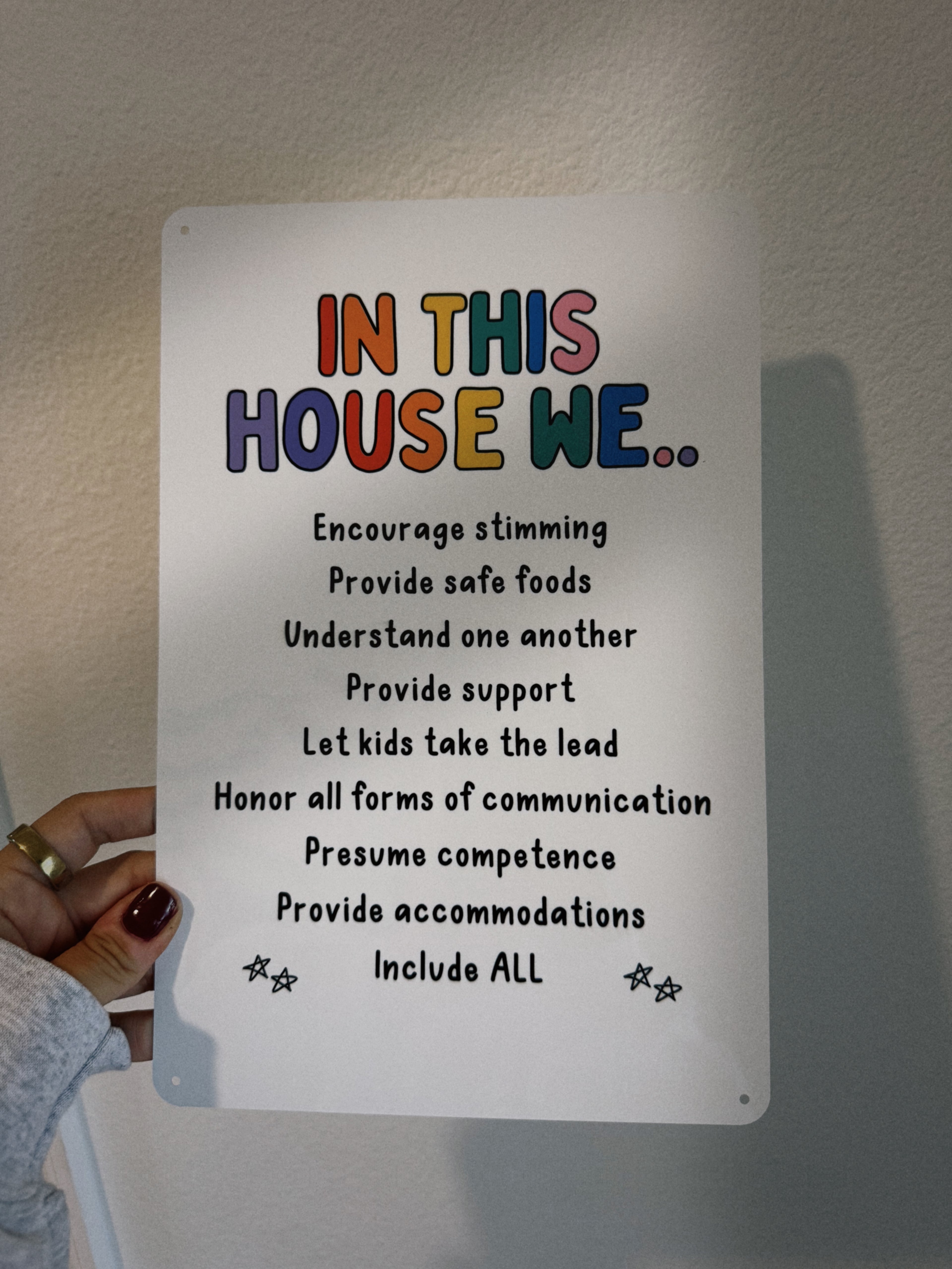 In This House Metal Sign
